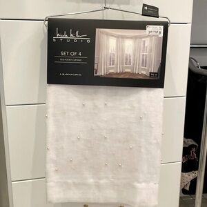 Nicole Miller linen look curtains